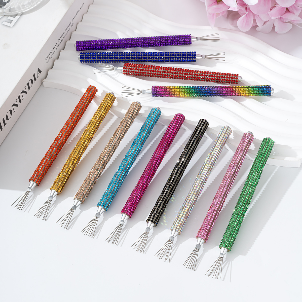Herramienta de manicuría multifuncional herramienta de dibujo de goma de perforación completa dibujo de alambre de dibujo flexible cable de tracción especial para manicuría