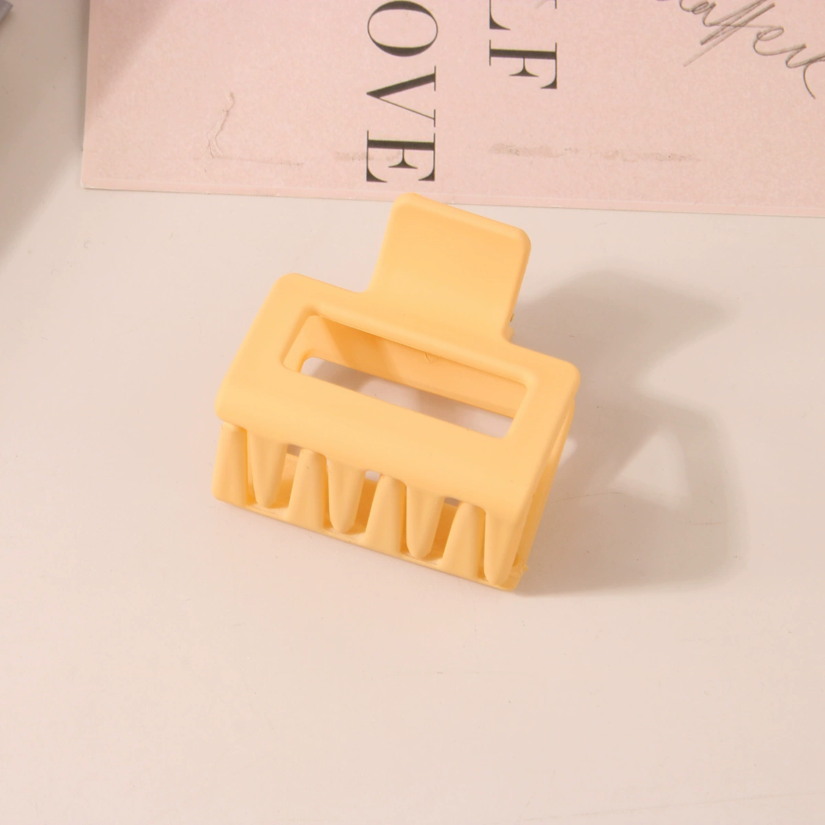 (Cross-border trading), rectangular matte crab pin, big shark, hairgrip, Amazon, simple and elegant design
