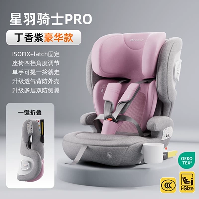 Car child safety seat, child safety seats, other - lilac-purple-luxury-model-single-hand-carrying-upgraded-side-protection-upgraded-breathability