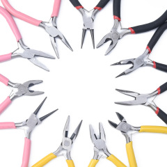 DIYジュエリーアクセサリーツールプライヤー ジュエリープライヤー 手芸プライヤー 多機能ジュエリープライヤー ミニ丸口プライヤー 尖口プライヤー
