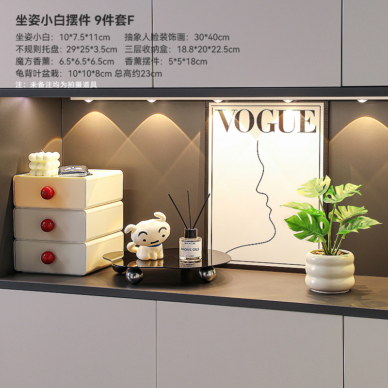 爆款蜡笔小新摆件入户电视柜装饰品客厅桌面摆台礼物玄关房间卧室|undefined