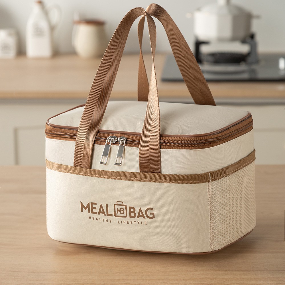 (24.5* 23cm) Beige grande (gran capacidad de espesamiento de aislamiento térmico duradero)