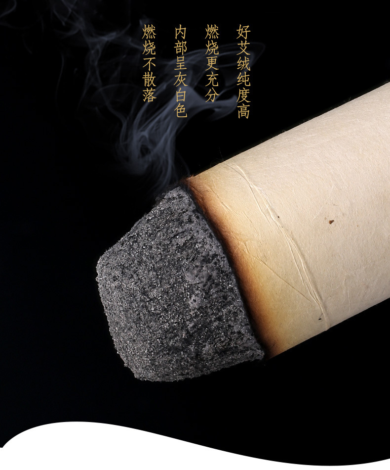 Xuantong Moxa Roll 5cm x 20cm 2 Pack Five Year Aged Mugwort Stick for Warming Moxibustion specifications