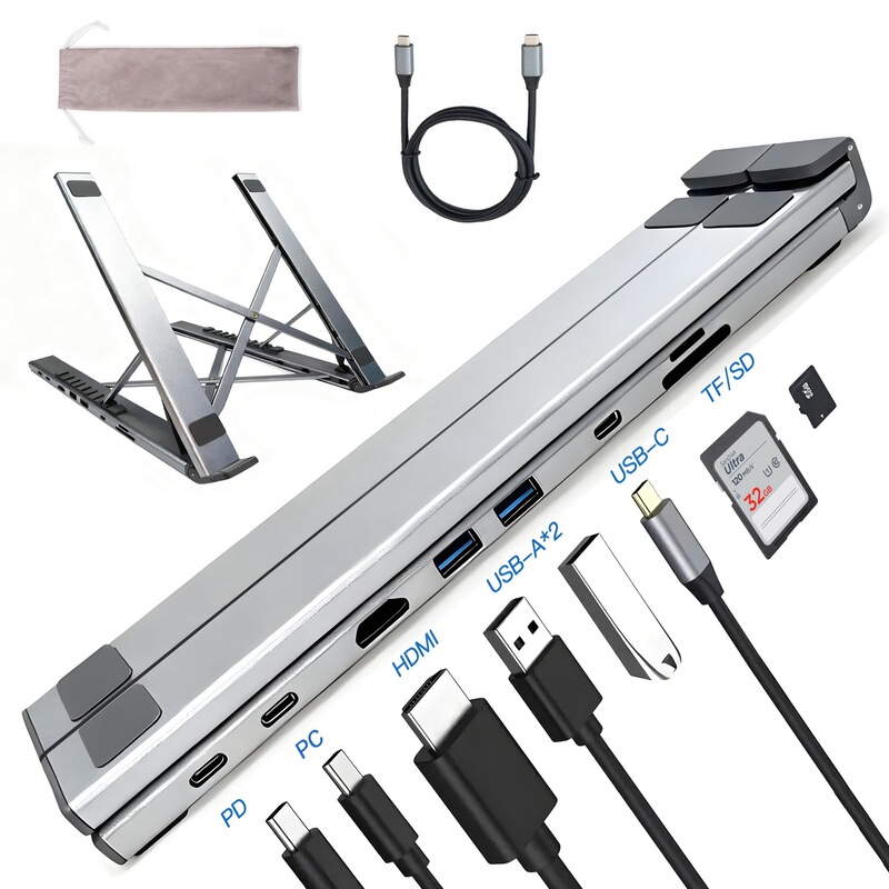 Typec Laptop Expansion Dock Desktop Stand USB Docking Station 4K Multi-Function Universal for Mobile Phones, Computers and Tablets Typec Laptop Expansion Dock Desktop Stand USB Docking Station 4K Multi-Function Universal for Mobile Phones, Computers and Tablets