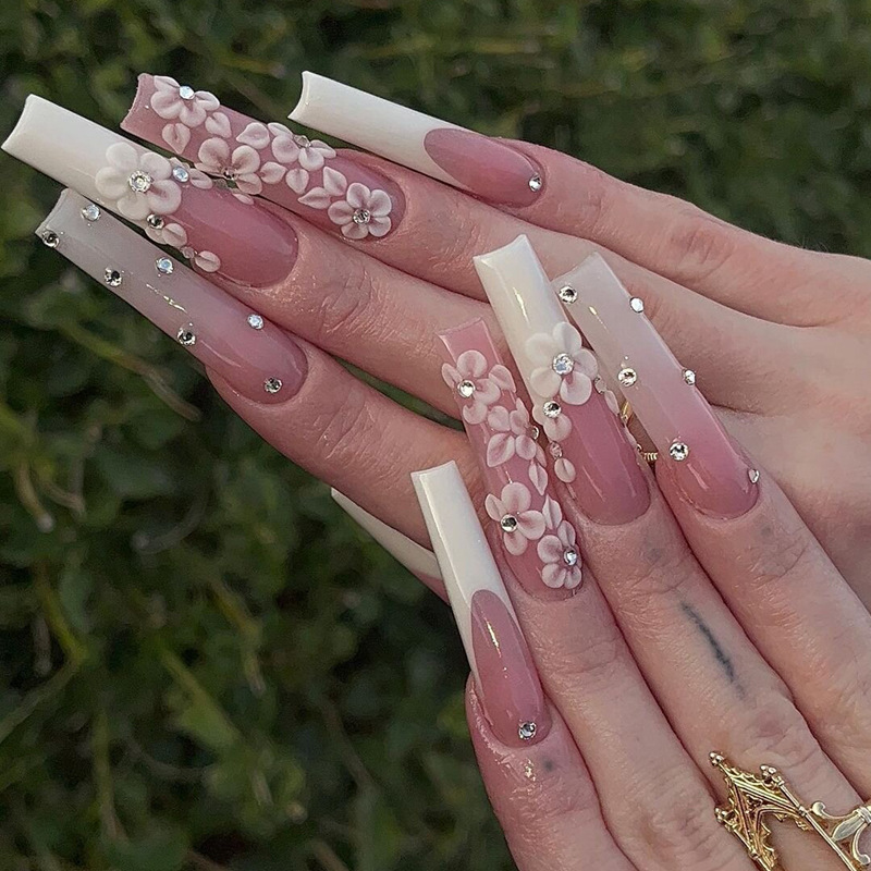 Wearing Nails Wholesale French Long Leng...