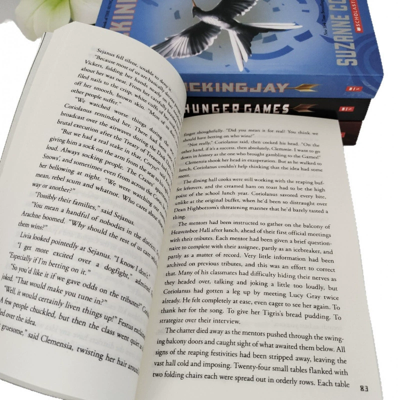 Hunger Games Trilogy Burning Girl Mockingjay English version