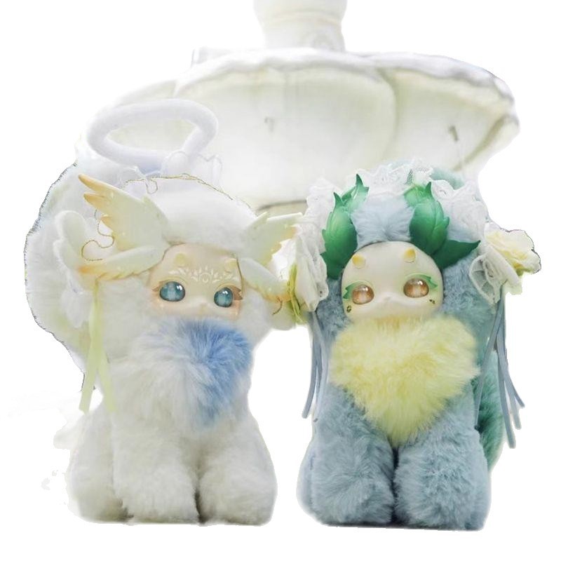 【絶妙ぬいぐるみブラインドボックス】本物の猫とドラゴンのファンタジー生き物人形魔法アカデミーシリーズトレンディぬいぐるみブラインド|undefined