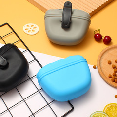 Cross-border best-selling pet snack bag, portable outdoor dog feeding and training bag, large capacity silicone dog food bag, factory wholesale
