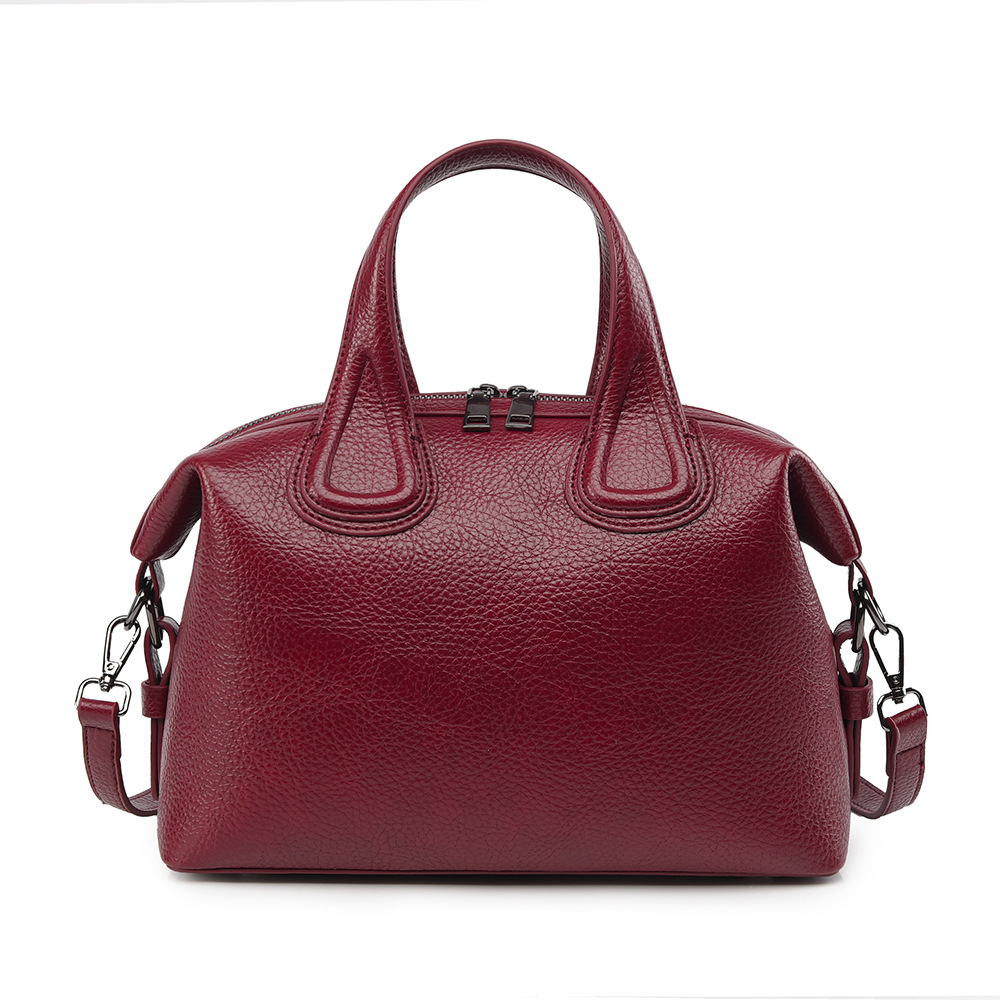 Women's New Fashion Boston Handbag Simple Large Capacity Plaid Commuter Bag - Thumbnail 8