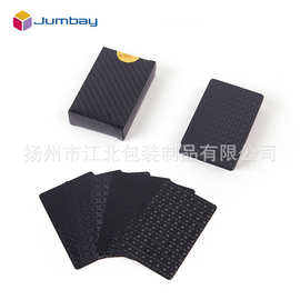 厂家直销现货创意花切比赛双面覆膜镀金新品套装设计黑金金箔扑克
