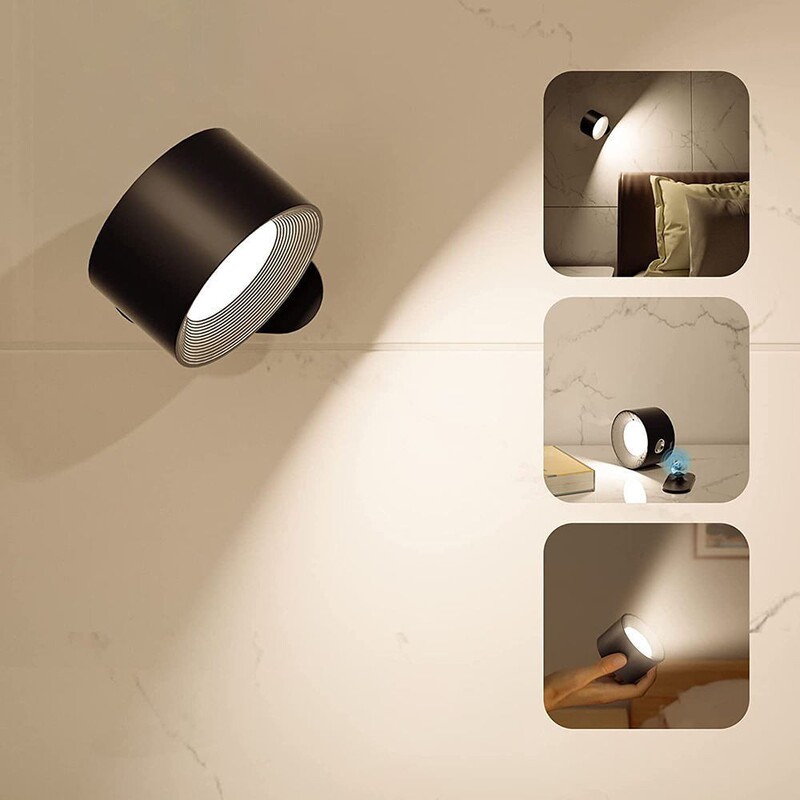 USB Rechargeable Magnetic Wall Lamp Led Bedside Lamp Reading Lamp Rechargeable Portable Touch-Adjustable Night Light Magnetic Wall Lamp USB Rechargeable Magnetic Wall Lamp Led Bedside Lamp Reading Lamp Rechargeable Portable Touch-Adjustable Night Light Magnetic Wall Lamp