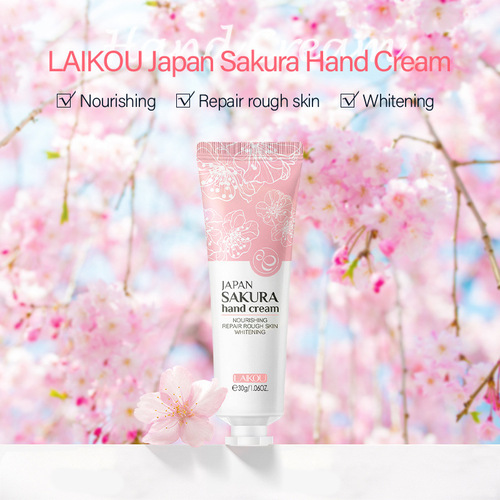 Cross-border LAIKOU Hand Cream Sakura Matcha Avocado Chamomile Moisturizing Hand Cream