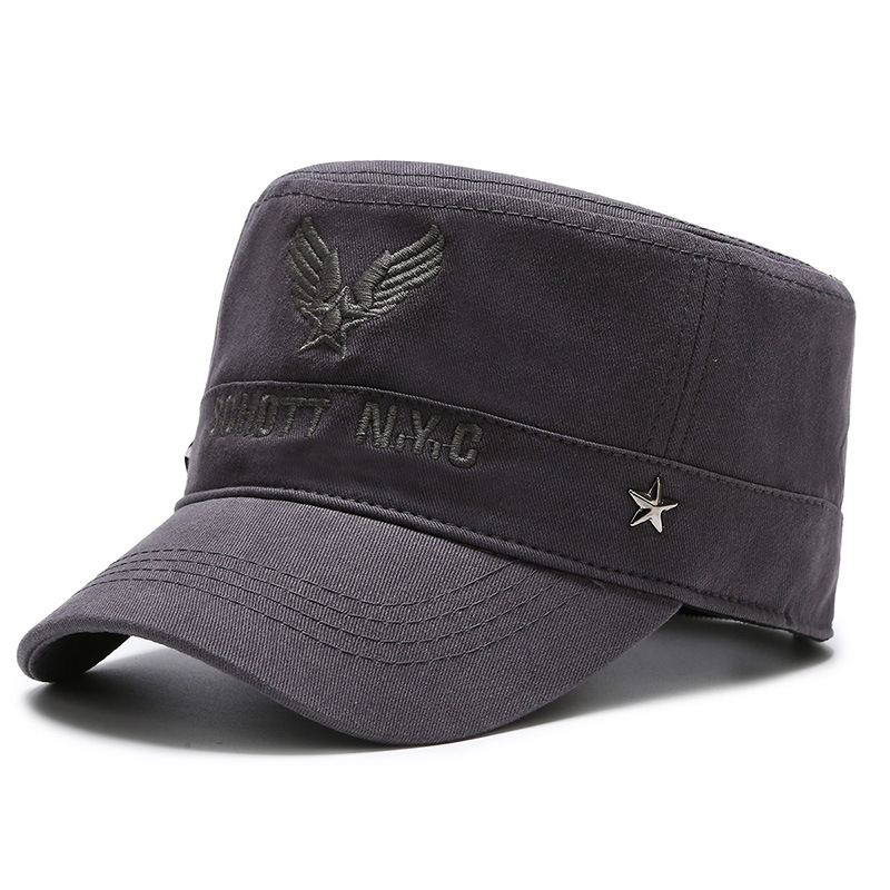 Nouveau haut noir pour hommes printemps et automne fl top version coréenne décontracté extérieur à bord court bec de canard quatre saisons à petit bord_voghion.com