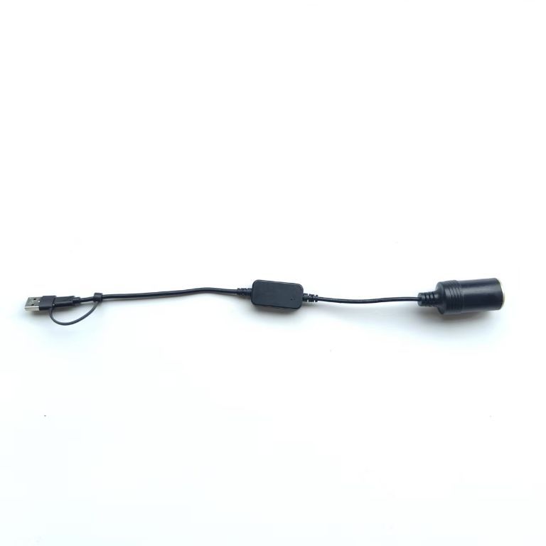 Usbatype-C Port to Car Cigarette Lighter Female Port 5V Boost 12V1A1.5A Car Fan Recorder 18W