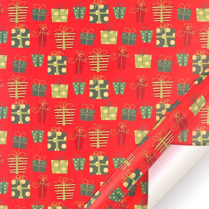Papel de regalo navideño transfronterizo de Amazon, papel kraft amarillo vintage, papel de regalo para fiestas image 11