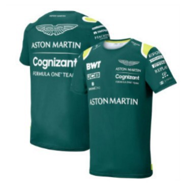 23 F1 Racing Suits Aston Martin Mercedes-Benz Red Bull Racing Short-Sleeved Round Neck T-Shirt Men's One-Piece Drop Shipping