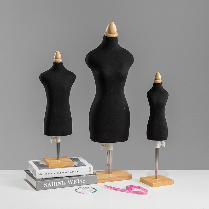Mini Maniquí de Costura para Enseñanza Medio Cuerpo Clavable para Diseño de Moda