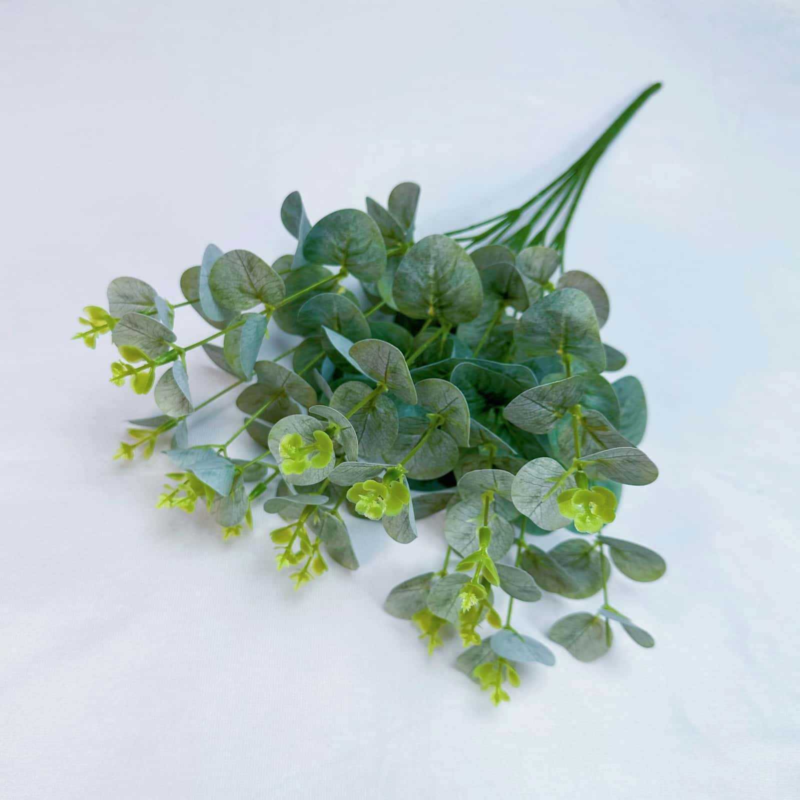 Planta Artificial de Eucalipto 16 Ramas de PU y PVC para Bodas y Paredes image 15