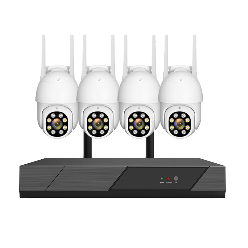 Conjunto de cámara domo de vigilancia inalámbrica de alta definición de seis millones de píxeles para uso en exteriores e interiores, adecuada para tiendas, uso comercial y doméstico, con control remoto por teléfono móvil.