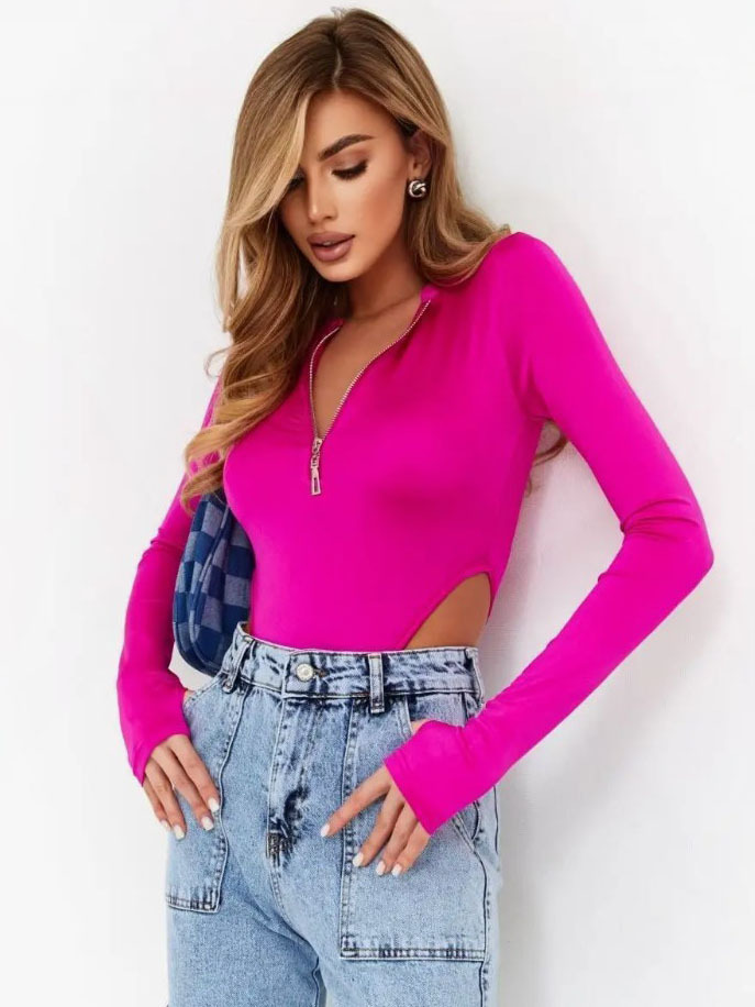 LTY6006D nuevo europeo y americano transfronterizo Amazon AliExpress ropa de mujer en stock de manga larga mono Delgado image 11
