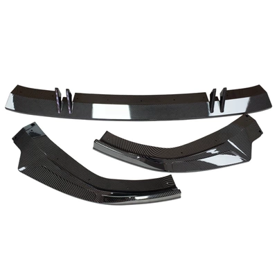 Suitable for 2019-2025 Audi Big Surrounded - carbon-patterned-three-section-front-spoiler