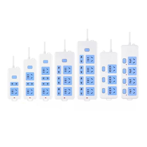 Manufacturer wholesale multi-position switch plug with multiple outlets high power multi-port power strip pure copper home home power cord strip