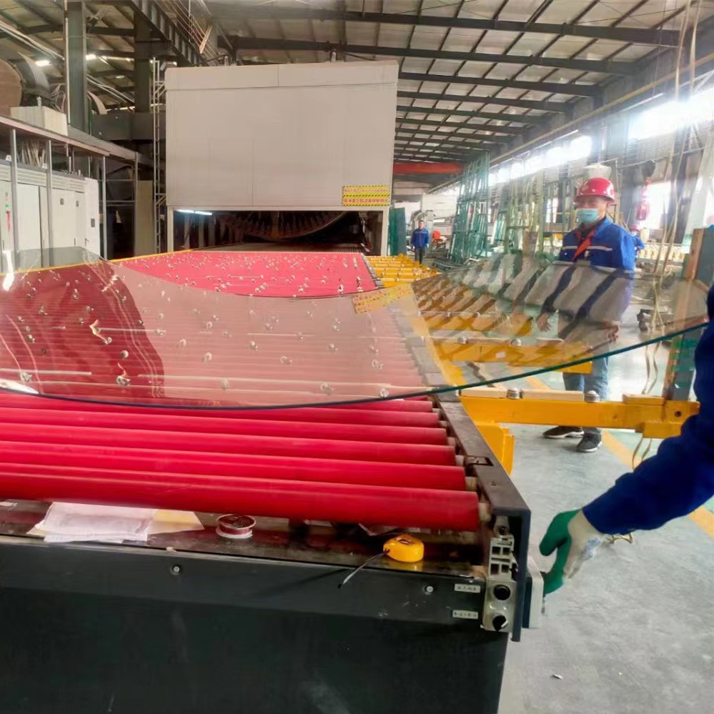 栈道玻璃 防滑踏板玻璃 地面防滑钢化玻璃 景观防滑夹胶玻璃