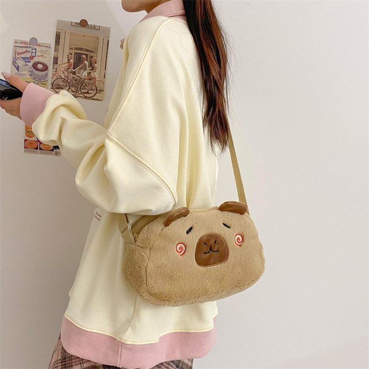 Internet celebridad Nueva capabala bolsa de peluche de juguete de Las Muchachas de gran capacidad bolsa de almacenamiento bolsa de cosméticos máquina de agarre regalo