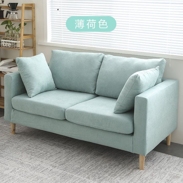Simple Modern Fabric Sofa for Small Living Rooms, Trendy Nordic Style for Two or Three People, Suitable for Rental Apartments or Clothing Stores