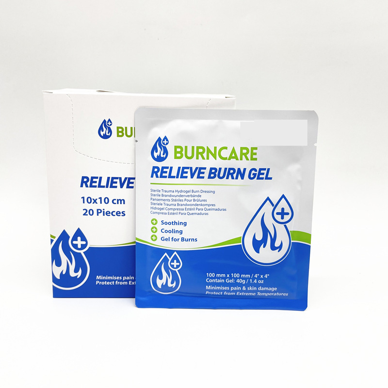 4 "burn care relieve burn gel burn cream 10*10cm