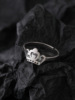 Cute fashionable accessory stainless steel, universal ring, halloween