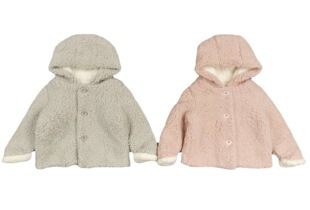 Girls' warm cotton-padded coat fleece-lined fashionable and good quality baby girls' lambswool coat thickened Winter Children's cotton-padded jacket fashion