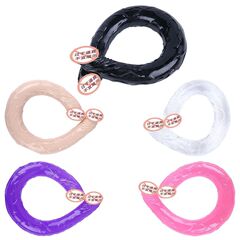 C22雙鳳大中小號大雙小雙TPE注塑雙頭龍水晶假陽具SM男女拉拉同志