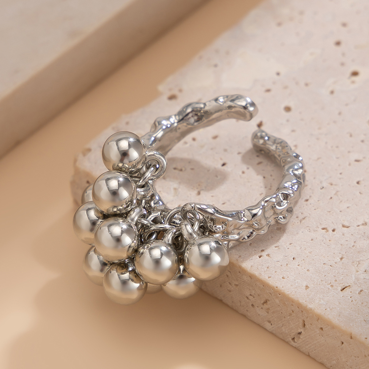 10g Weight Rings Classification 1 Piece Quantity Holiday, Daily Occasion Alloy Material U Shape, Solid Color Pattern Women's Gender Plating Design Original Design, Simple Style, Classic Style Style Original Design Simple Style Classic Style U Shape Solid Color Alloy Plating Women's Rings 2