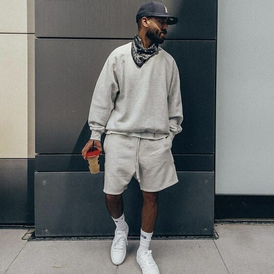 Trousers 360G Heavy Cotton Shorts Men's Summer Outer Wear Loose Sports Pants Japanese Solid Color Pants Trendy Brand