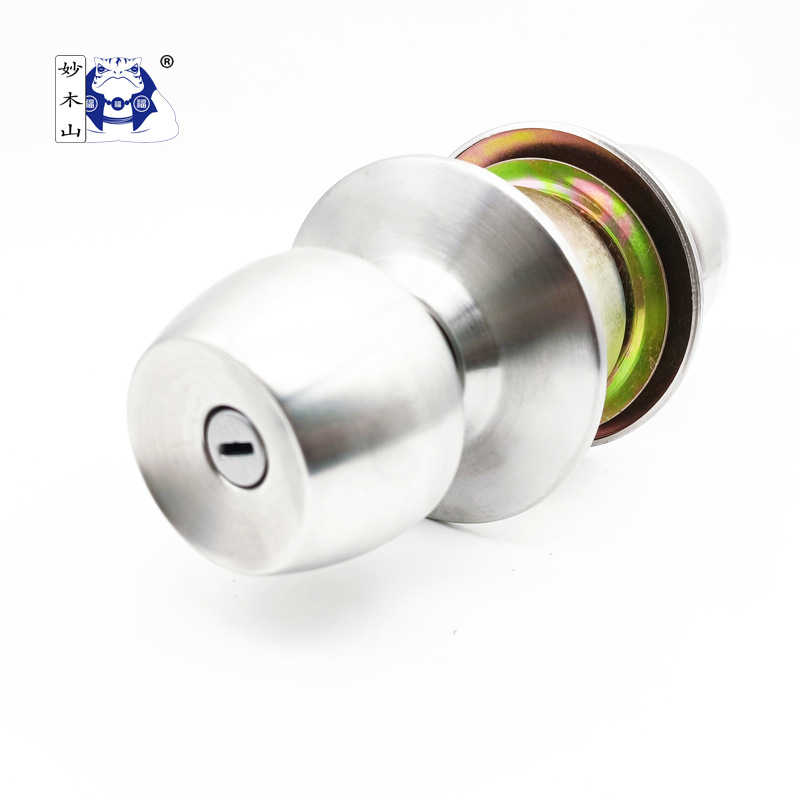 Factory direct sales stainless steel locks, indoor door bathroom ball locks, mobile toilet door locks, old-fashioned household ball locks