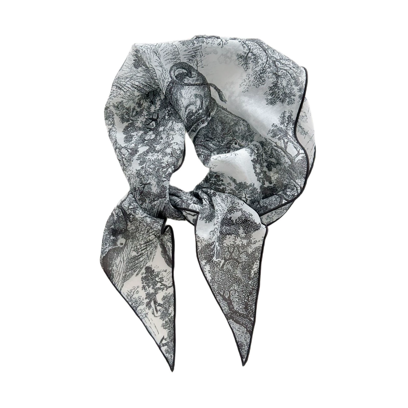 Летний легкий шелковый платок на шею в разных цветах, стильный аксессуар для защиты от солнца