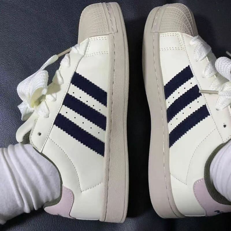 2025 spring new chic student white shoes dessert girl shell head sneaker casual skateboard shoes