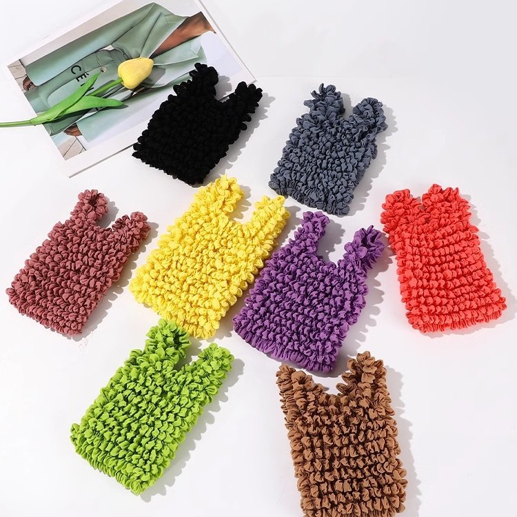 Retractable Magic Bag, Portable Shopping Bag, Extra Large Bubble Bag, Large Capacity Pleated Bag, High-Looking Environmentally Friendly Handbag