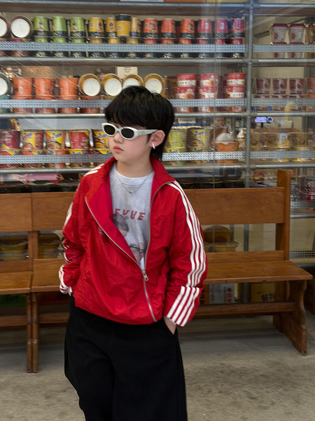 autumn children's jacket for boys with zipper
