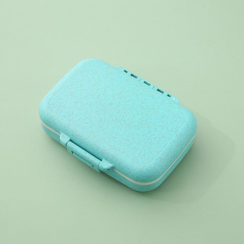 Bestselling Portable Medicine Box Mini Divided Weekly Travel Seal Portable Creative Storage Box Grain Fiber Medicine Box