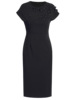 Zhili Elegant and Generous Hip Wrap Skirt Mid skirt High end 3D Folded Flower Waist Slim Wrap Shoulder Sleeve Dress Summ