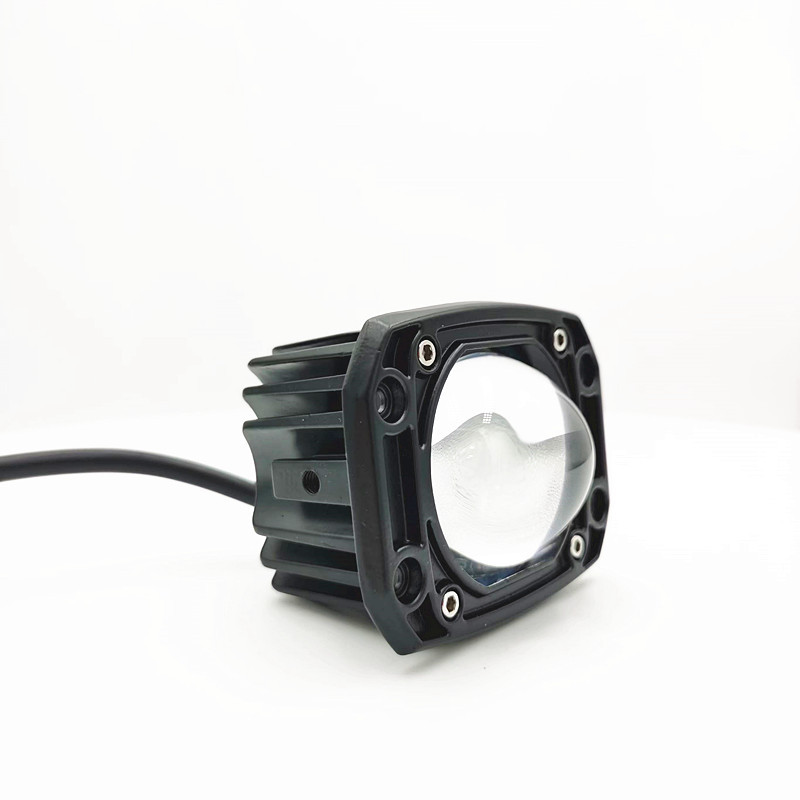 Cross-Border Led Motorcycle Embedded Square Spotlight, High and Low Beam Headlight, External Electric Vehicle Modification
