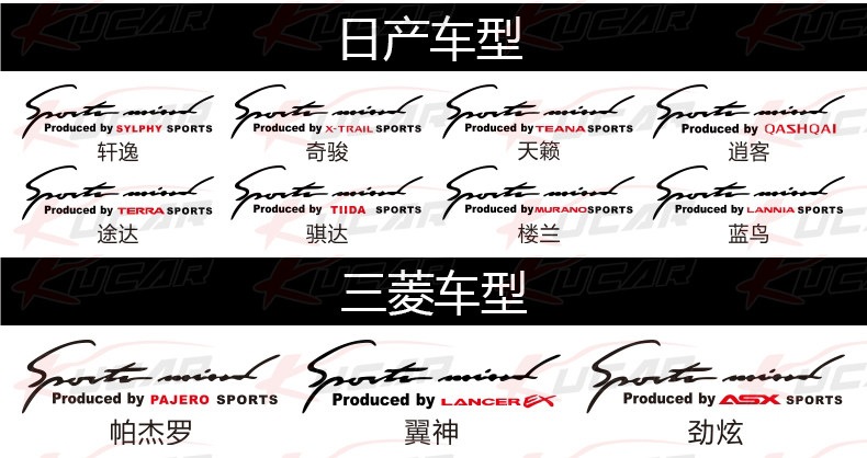 Car sticker for front hood, headlight eyebrow sticker, personalized engine hood English signature letter sports headlight decorative sticker