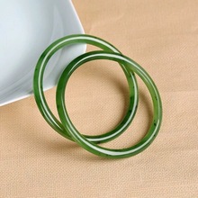 源头处理碧玉和田玉乌兰海苹果绿叮当镯猕猴桃细条手镯玉石手饰