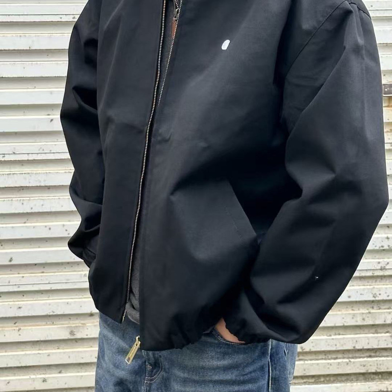 Cross-border American retro Detroit classic embroidered lapel casual work jacket, unisex style