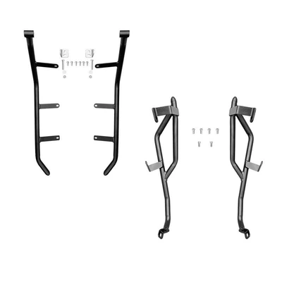 Zongshen saikelon RT2 front and: Motorcycle bumper - black-carbon-steel-front-bumper-with-304-stainless-steel-spotlight-bracket-rear-bumper