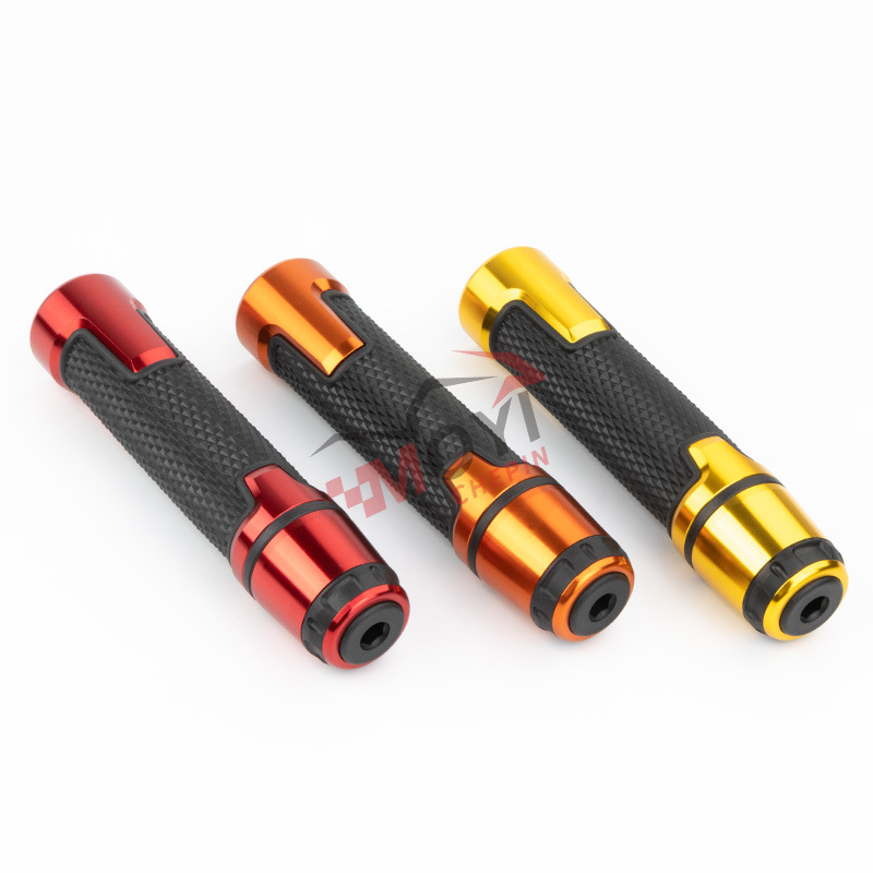Motorcycle modified aluminum alloy handlebar grips, handlebar covers, throttle grips, rubber anti-slip universal accessories