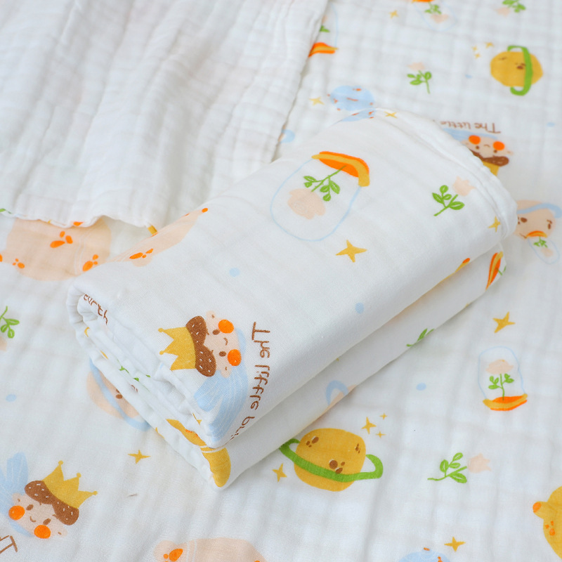Toallas de gaza para bebés de seis capas de espuma de alta densidad para niños, toallas de baño para bebés, toallas de almuerzo para niños image 33