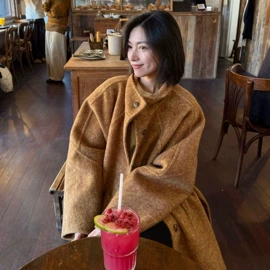 女式毛呢外套;大码毛呢外套